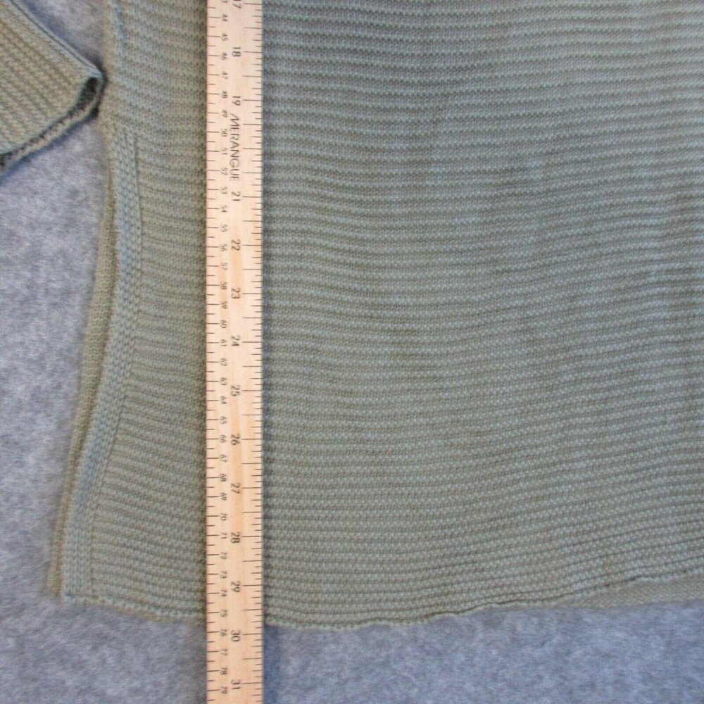 Pact Womens Funnel Neck Sweater Tunic XS Split Hem Organic Cotton Green 440 - Picture 3 of 11